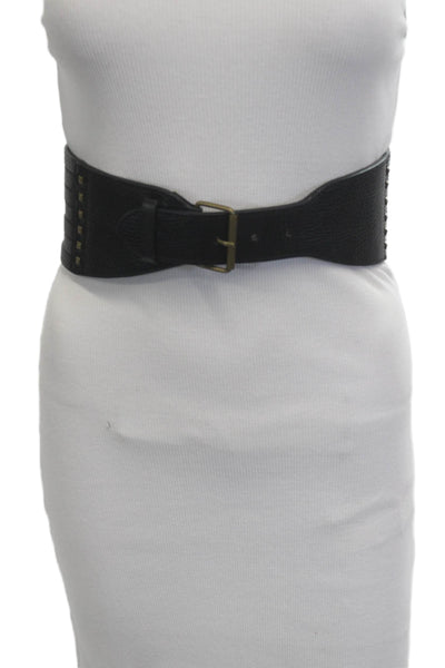 3.1 Phillip Lim Womens Pebbled Leather Gladiator Belt Black Size Extra Small