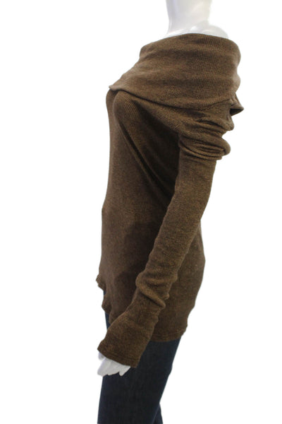 Michael Stars Unisex Pullover Sweater Brown Long Sleeve Size One Size