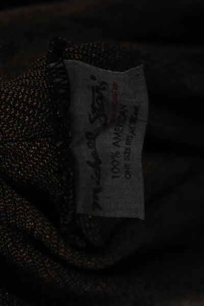 Michael Stars Unisex Pullover Sweater Brown Long Sleeve Size One Size