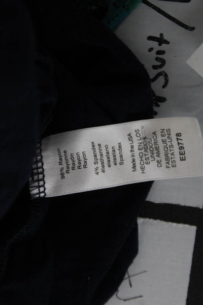 Michael Stars Women Sleeveless Round Neck Dark Blue Jumpsuit Size L