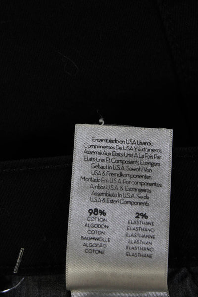 Mother Womens Ankle Cropped Skinny Black Jeans Size 31