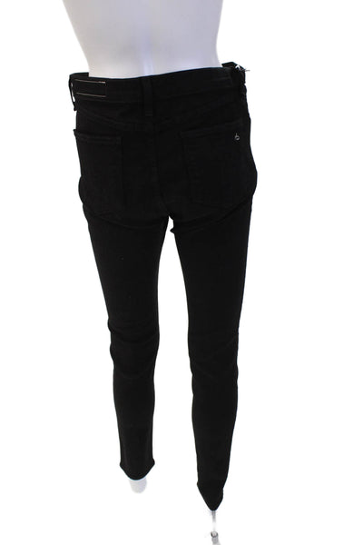 Rag & Bone Jean Women Black Cotton High Rise Jegging Drawstring Pants Size 30