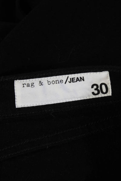 Rag & Bone Jean Women Black Cotton High Rise Jegging Drawstring Pants Size 30
