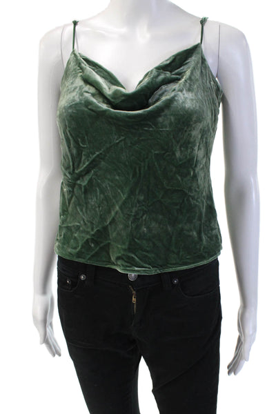 Banana Republic Womens Green Sleeveless Camisole Rayon Silk Blend Size XS