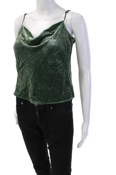 Banana Republic Womens Green Sleeveless Camisole Rayon Silk Blend Size XS