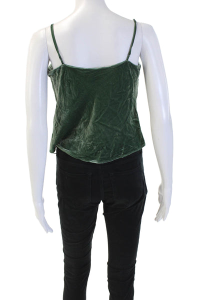 Banana Republic Womens Green Sleeveless Camisole Rayon Silk Blend Size XS