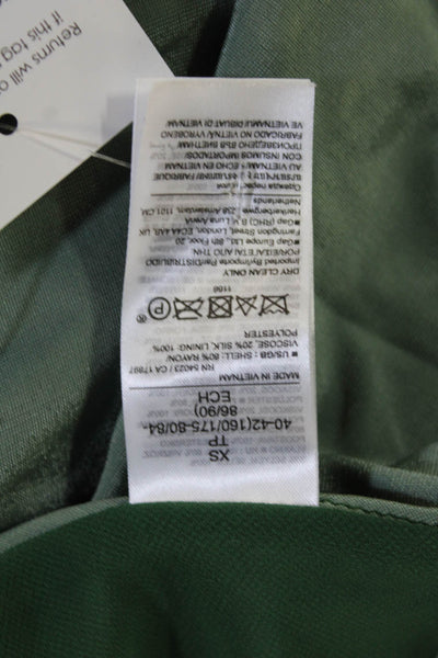 Banana Republic Womens Green Sleeveless Camisole Rayon Silk Blend Size XS