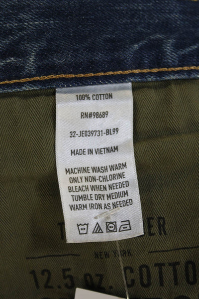 Todd Snyder Mens Straight Tapered Blue Cotton Jeans Size 31