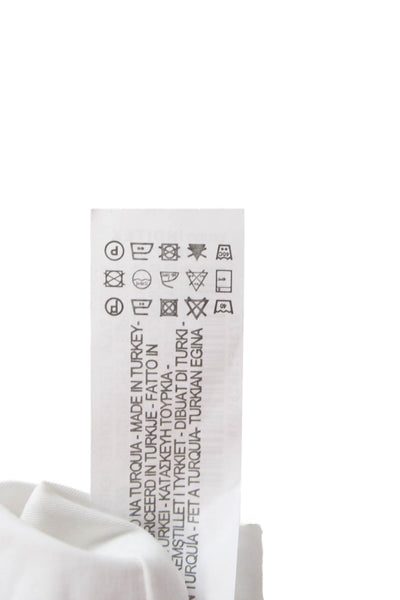 Zara Women Maxi Dress White Cotton Square Neck Zip Long Size XS