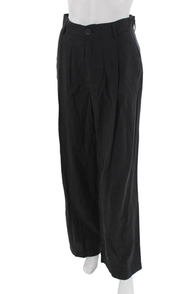 Zara Unisex Dress Pants Black Modal Polyester Size XS