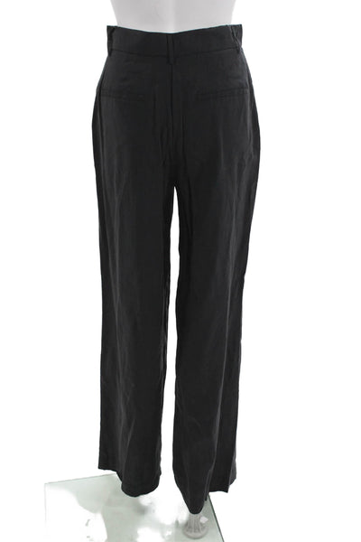 Zara Unisex Dress Pants Black Modal Polyester Size XS