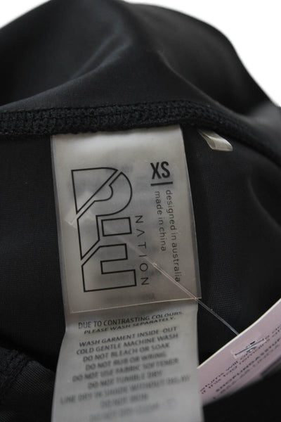 PE Nation Womens Ankle Leggings Black Size XS