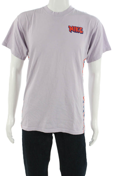 Nike Mens Purple Cartoon Graphic Cotton Crew Neck Short Sleeve T-Shirt Size S