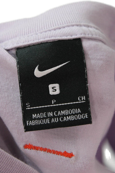 Nike Mens Purple Cartoon Graphic Cotton Crew Neck Short Sleeve T-Shirt Size S