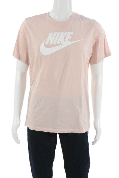Nike Mens Pink Graphic 100% Cotton Crew Neck Short Sleeve T-Shirt Sports Size L