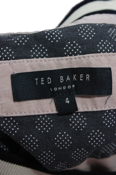Ted Baker London Mens T-Shirt Pink Cotton Crew Neck Short Sleeve Size 4