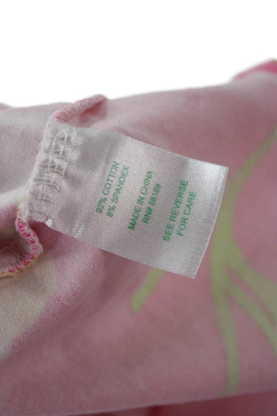 Lilly Pulitzer Women Fit & Flare Sundress Pink Floral Vneck Size S
