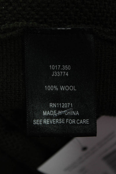 Jigsaw Women Coatigan Long Sleeve Wool Green Hook & Eye Army Size XS