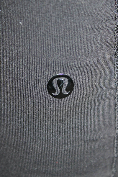 Lululemon Women Ankle Jegging Black Nylon Blend Sports Size 4
