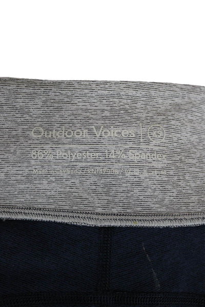 Outdoor Voices Women Capri Leggings Dark Blue Size XS