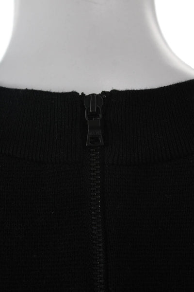 Alice + Olivia Women Sheath Sweater Dress Black Cotton Sleeveless Size S