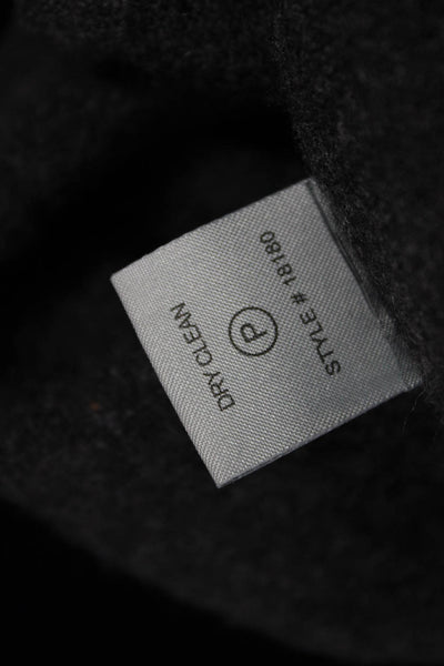 360 Cashmere Women Sweater Dress Dark Gray Long Sleeve Size XS