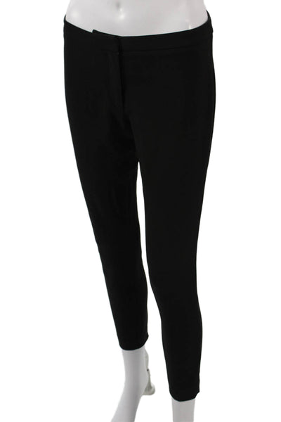 Elizabeth and James Womens Cropped Ankle Leggings Black Hook Eye Size 2