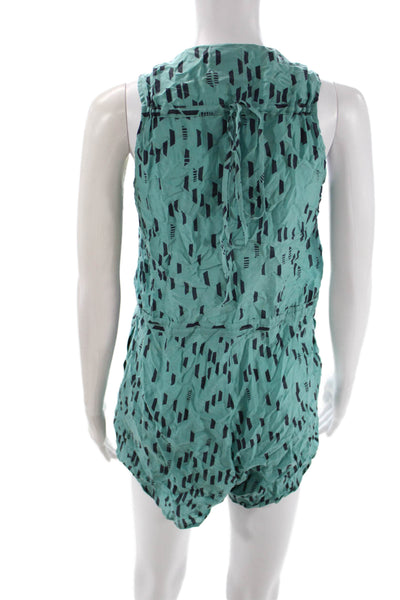 Dolce Vita Women Jumpsuit Sleeveless Scoop Neck Geometric Green Size M
