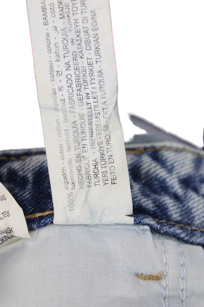 Zara Women Wide Leg Gray Jeans Mid Rise 32 Inseam Cotton Size 0