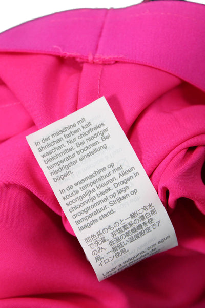 J Crew Womens A-Line Midi Skirt Pink Solid Polyester Size 2XS