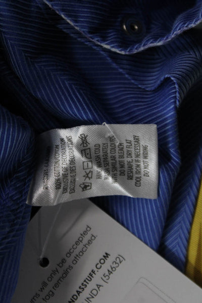 Robert Graham Childrens Boys Dress Shirt Blue Cotton Size 8