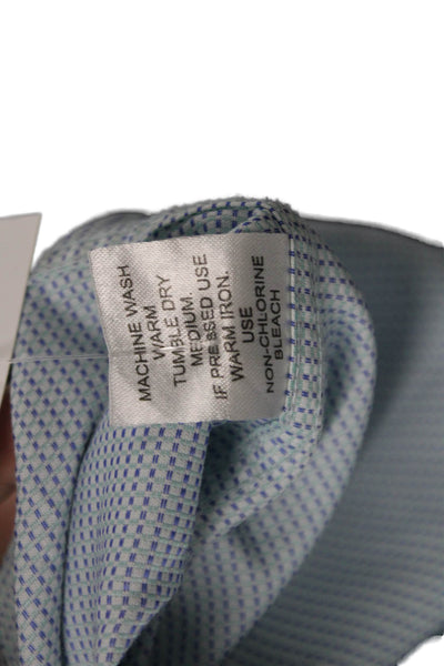 Leo & Zachary Childrens Boys Button Down Dress Shirt Sky Blue Cotton Size 6