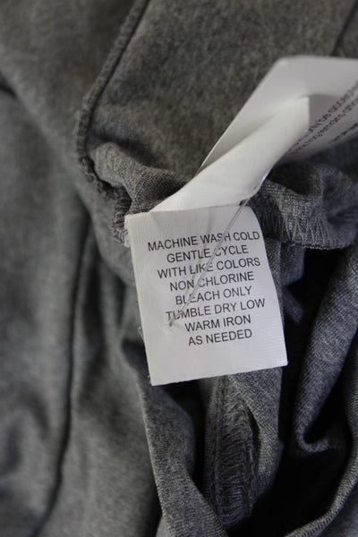 Johnnie-o Mens 1/2 Zipper Mock Neck Long Sleeves Shirt Grey Size Small
