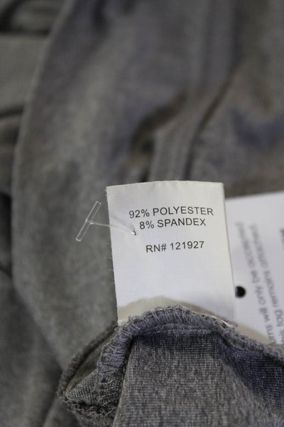 Johnnie-o Mens 1/2 Zipper Mock Neck Long Sleeves Shirt Grey Size Small