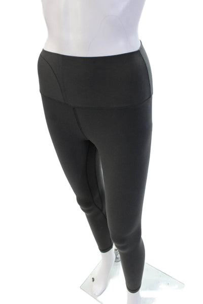 Lululemon Women Black Ankle Leggings Nylon Blend Sz 4