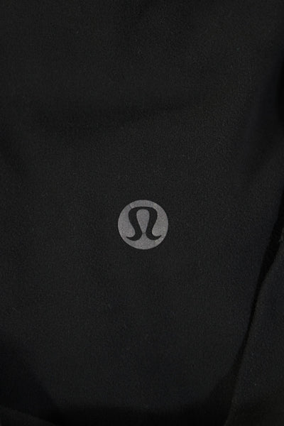 Lululemon Women Black Ankle Leggings Nylon Blend Sz 4