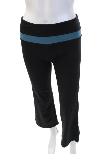 Lululemon Womens Cropped Black Leggings Polyester Size 4