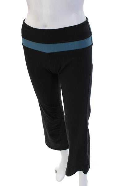 Lululemon Womens Cropped Black Leggings Polyester Size 4