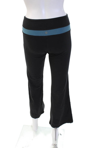 Lululemon Womens Cropped Black Leggings Polyester Size 4
