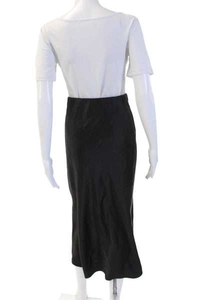 Zara Womens Straight Pencil Black Polyester Skirt Size XS