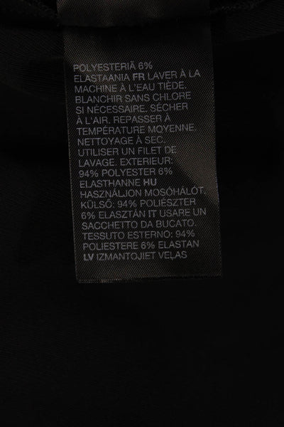 & Other Stories Women Mini Wrap Skort Black Polyester Elastane Size 4