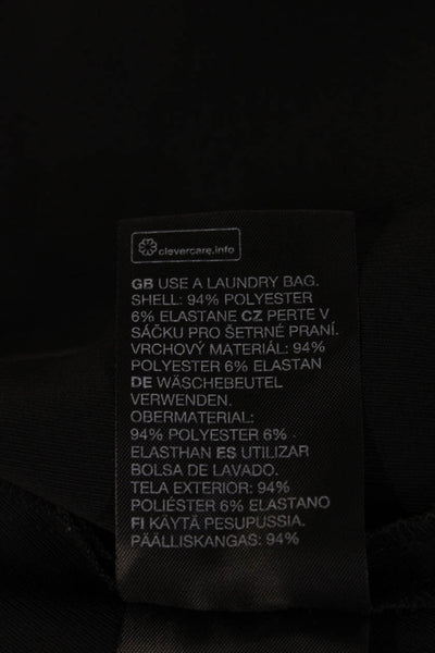 & Other Stories Women Mini Wrap Skort Black Polyester Elastane Size 4