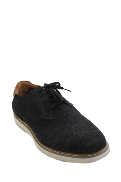 Florsheim Men's Lace Up Round Toe Rubber Sole Oxford Shoes Black Size 9