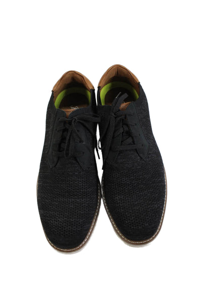 Florsheim Men's Lace Up Round Toe Rubber Sole Oxford Shoes Black Size 9