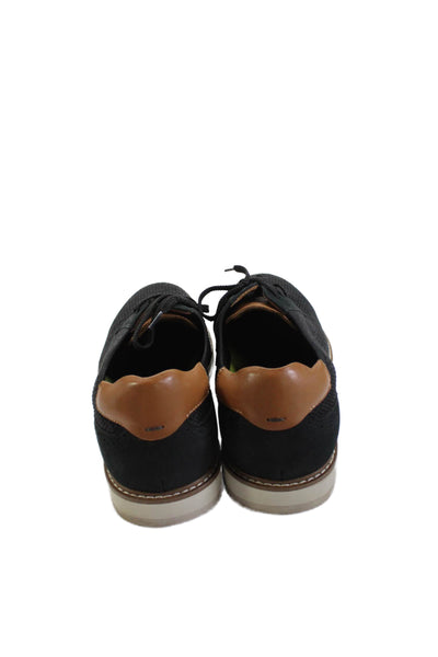 Florsheim Men's Lace Up Round Toe Rubber Sole Oxford Shoes Black Size 9