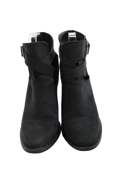 Carvela Womens Leather Ankle Boots Heels Black Size 37 7