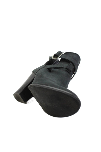 Carvela Womens Leather Ankle Boots Heels Black Size 37 7