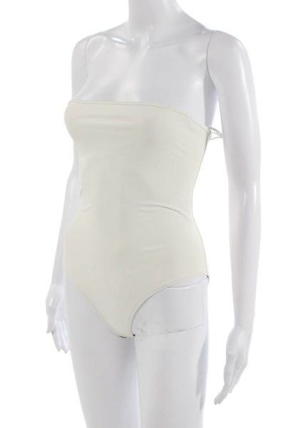 Dolla Women One Piece White Beach Swimwear Size S