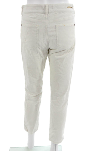 Pilcro and the Letterpress Anthropologie Women Cropped Beige Pants Size 28