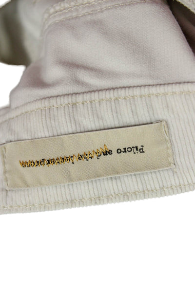 Pilcro and the Letterpress Anthropologie Women Cropped Beige Pants Size 28